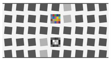 SFRplus 5x9 color chart