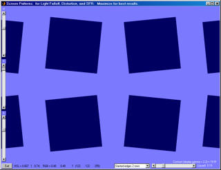 2-row slanted edge SFR pattern